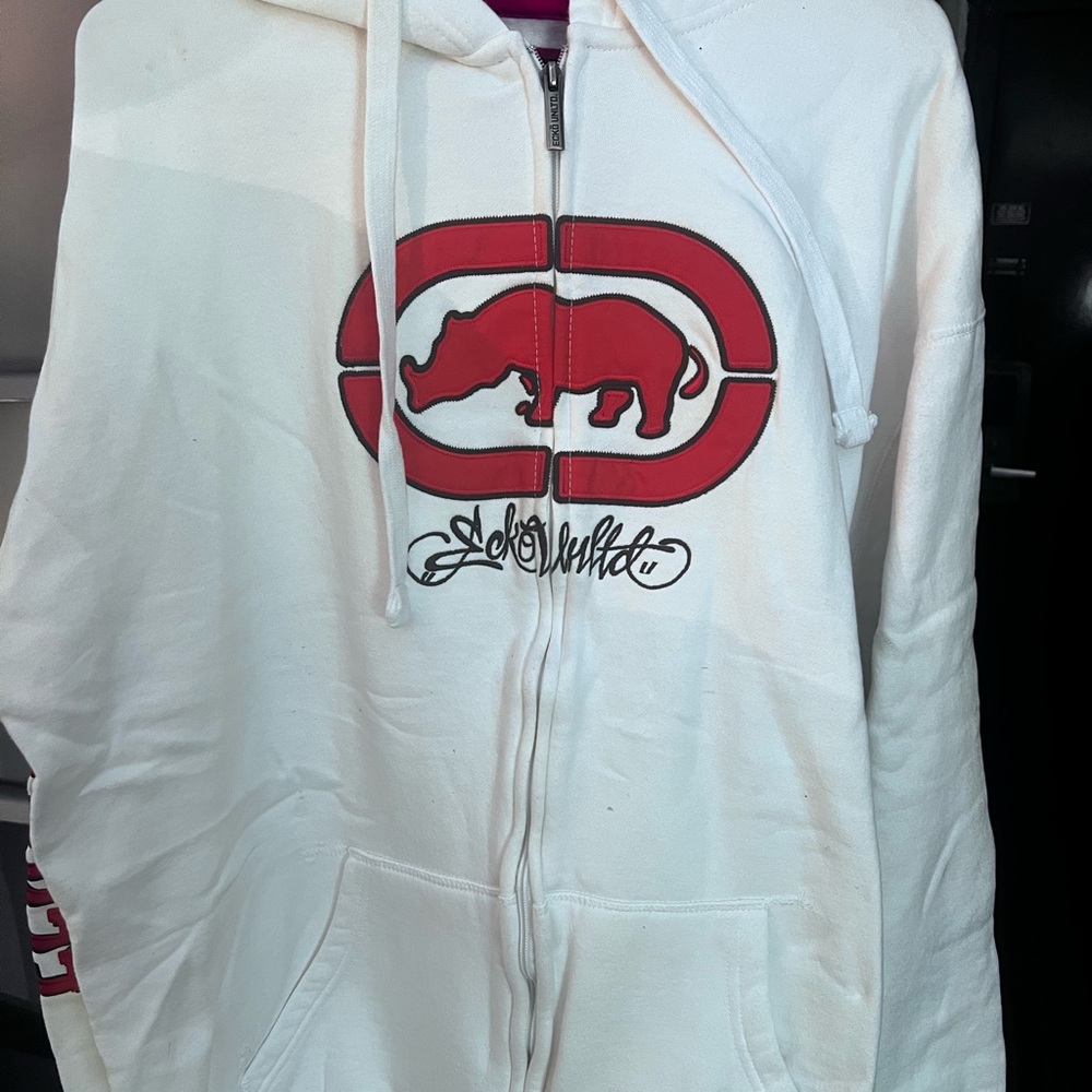 Echo White And Red Lightweight Jacket - image 1